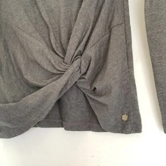 FABLETICS Active Workout HERA Gray Twist Front Long Sleeve Top Shirt Size XS - Picture 4 of 6